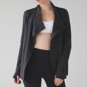 Lululemon Gray Coat Wrap Cardigan Top